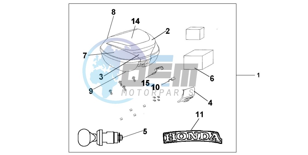 35 L TOP BOX DIGITAL SILVER METALLIC