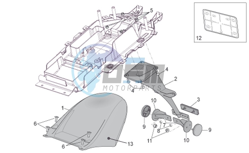 Rear mudguard