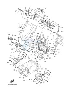 XT1200Z (2BS4) drawing WINDSHIELD