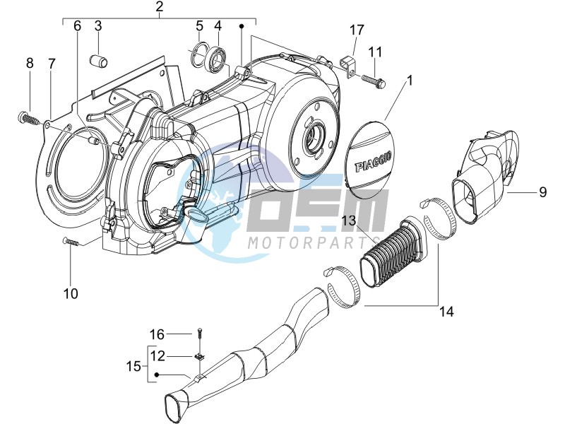 Crankcase cover - Crankcase cooling