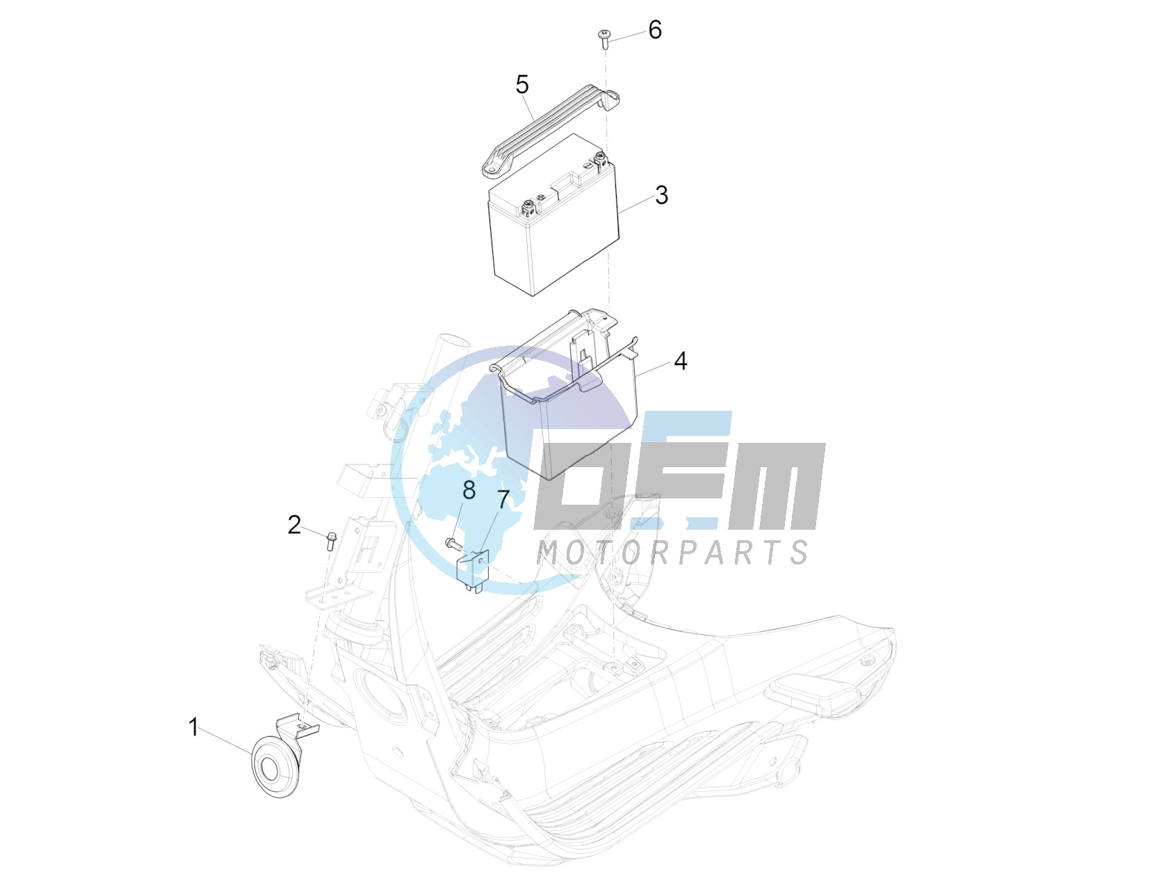 Remote control switches - Battery - Horn