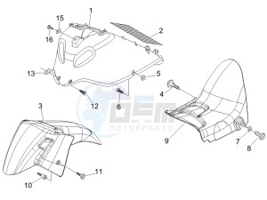 Nexus 500 e3 (UK) UK drawing Wheel housing - Mudguard