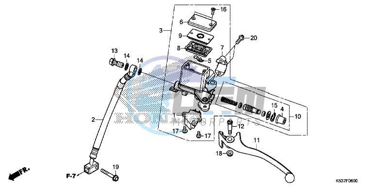 REAR BRAKE MASTER CYLINDER