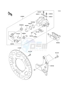 VN 1700 C [VULVAN 1700 NOMAD] (9FA) C9F drawing REAR BRAKE