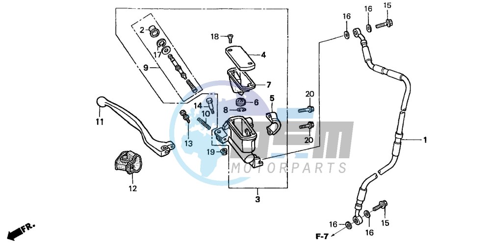 FR. BRAKE MASTER CYLINDER