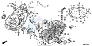 CRF250RF CRF250R Europe Direct - (ED) drawing CRANKCASE