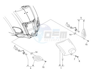 LX 50 4T drawing Tail light - Turn signal lamps