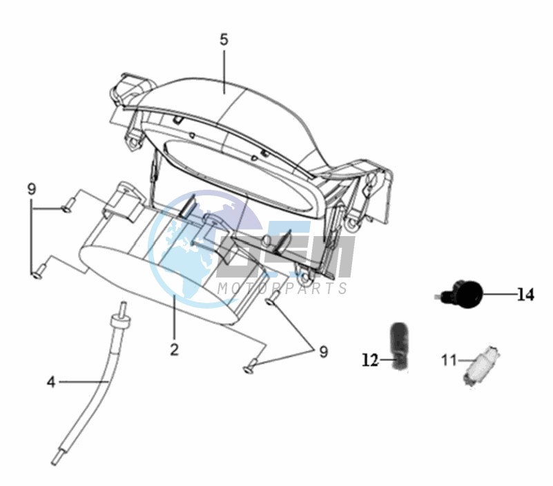 DASHBOARD / SPEEDOMETER CABLE / WIRING HARNASS