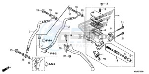 FES125C drawing RR. BRAKE MASTER CYLINDER