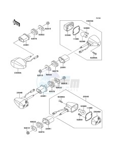 ZRX1200R ZR1200A6F FR GB XX (EU ME A(FRICA) drawing Turn Signals