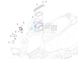 GTS 125 4T 3V ie Super (APAC) (RK, VT) drawing Remote control switches - Battery - Horn