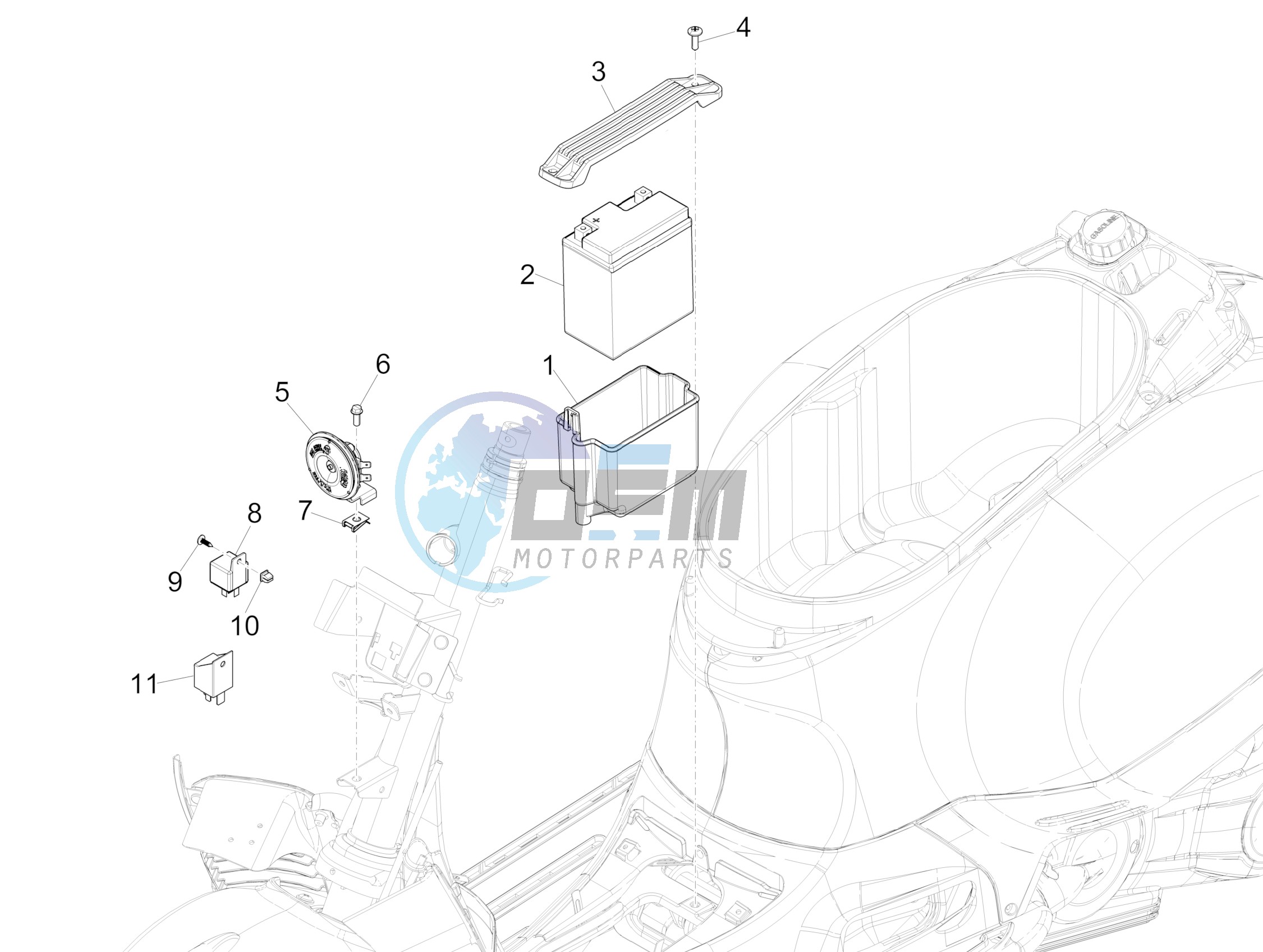 Remote control switches - Battery - Horn