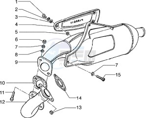 Hexagon 125 EXS1T 125cc drawing Silencer