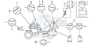 GL1500A GOLDWING ASPENCADE drawing STRIPE (GL1500SEP/SER/SES/SET)