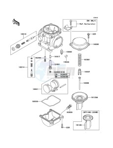 KLE500 KLE500B6F GB XX (EU ME A(FRICA) drawing Carburetor Parts