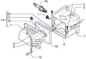 50 4T drawing Cylinder head cover