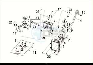 CRUISYM 125 (LV12W3-EU) (M2) drawing RADIATOR