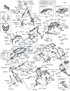 VERSYS 650 ABS KLE650FHFA XX (EU ME A(FRICA) drawing Cowling