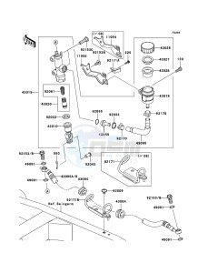 Z750 ZR750L9F GB XX (EU ME A(FRICA) drawing Rear Master Cylinder