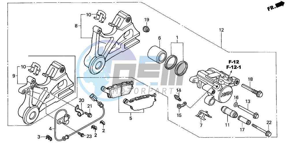 REAR BRAKE CALIPER