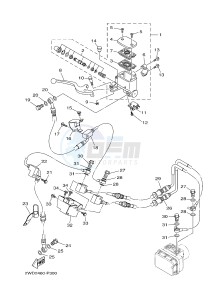 YZF-R3A 321 R3 (B02D) drawing FRONT MASTER CYLINDER