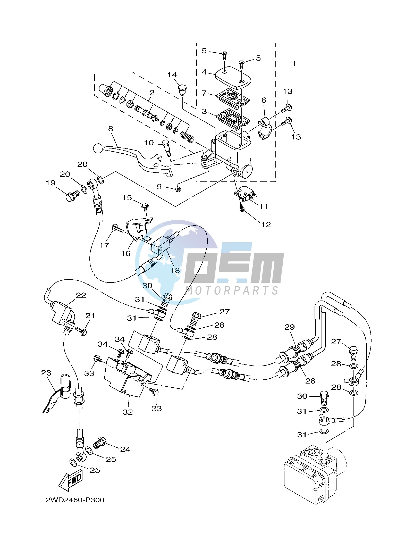 FRONT MASTER CYLINDER