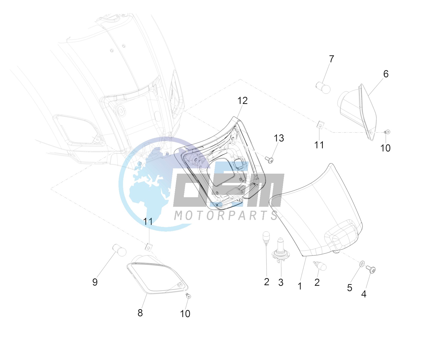 Rear headlamps - Turn signal lamps