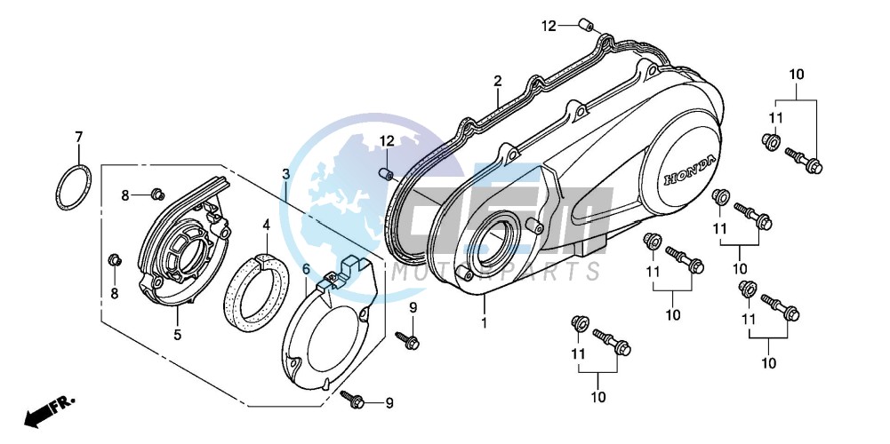 LEFT CRANKCASE COVER