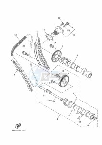 MT-07 ABS MTN690-A (B4CH) drawing CAMSHAFT & CHAIN