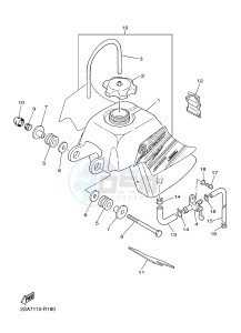 PW50 (2SA7 2SA8 2SA9) drawing FUEL TANK