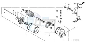 TRX400XD TRX400XD Australia - (U) drawing STARTING MOTOR