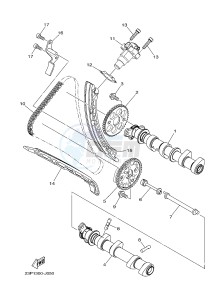 XT1200ZE SUPER TENERE ABS (2KB9 2KBA) drawing CAMSHAFT & CHAIN