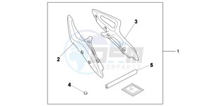 NC700XAD NC700X ABS Europe Direct - (ED) drawing KIT PANNIER STAY