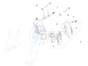 RSV4 1100 RACING FACTORY E4 ABS (APAC) drawing Front brake caliper