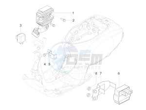 SXL 150 4T 3V CARB drawing Voltage Regulators - Electronic Control Units (ecu) - H.T. Coil