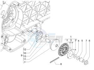 LX 150 4T USA drawing Driving pulley