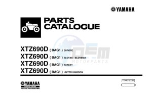 XTZ690D TENERE 700 WORLD RAID (BAG1) drawing Infopage-1