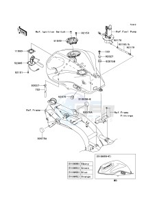 ZR 750 L [Z750 AU] (L7F-L8F) L7F drawing FUEL TANK