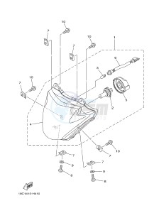 YBR125ED (51D3) drawing HEADLIGHT