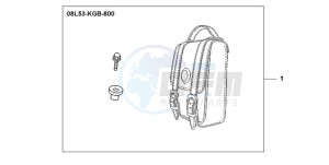 VT750C9 Ireland - (EK / MK) drawing LEATHER BACKREST BAG