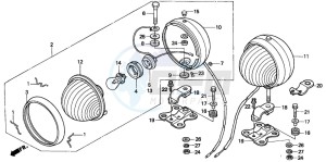 CB250P drawing PATROL LIGHT