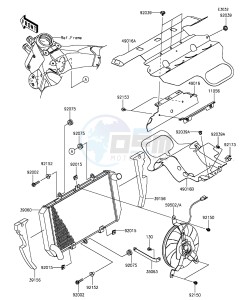 Z1000SX ZX1000LFF FR GB XX (EU ME A(FRICA) drawing Radiator