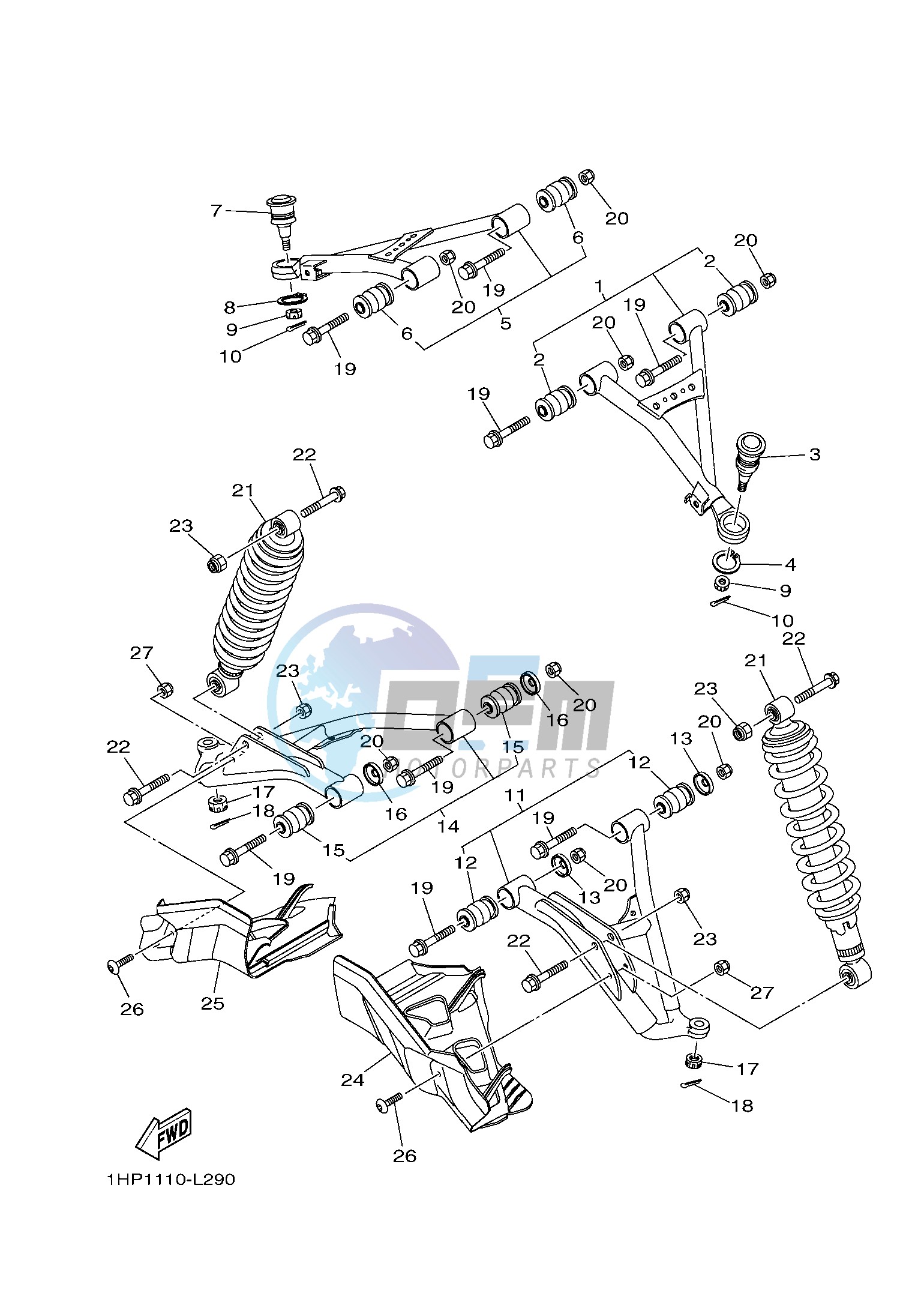 FRONT SUSPENSION & WHEEL