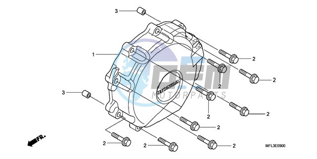 A.C. GENERATOR COVER (CBR 1000RR)