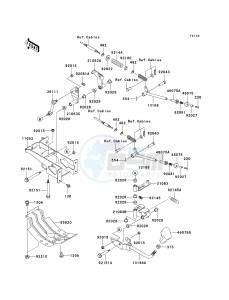 KAF 950 B [MULE 3010 DIESEL 4X4] (B7F) B6F drawing SHIFT LEVER-- S- ---  - JK1AFDB1 6B511025- -