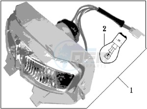 JET 50 BC ENGINE drawing HEADLAMP CPL