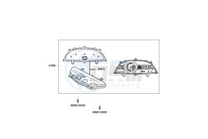 XCITING 400 drawing Speedometer