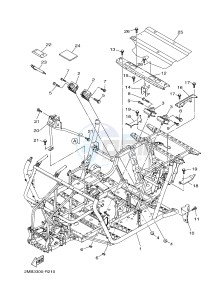 YXE700E YXE70WPHG WOLVERINE R-SPEC EPS HUNTER (2MB7) drawing FRAME