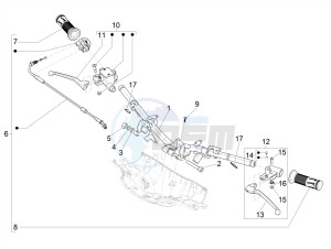 SPRINT 50 4T 3V 25 KMH E4 25 kmh (EMEA) drawing Handlebars - Master cil.