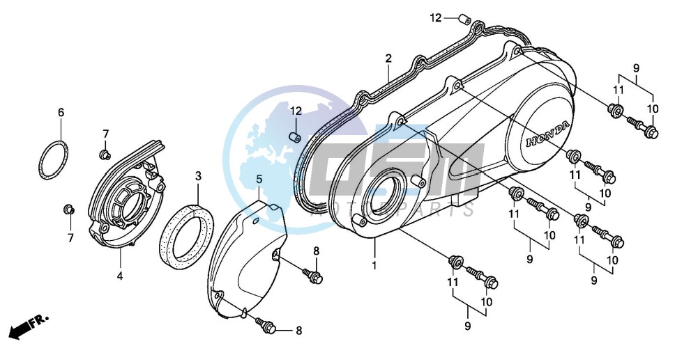 LEFT CRANKCASE COVER